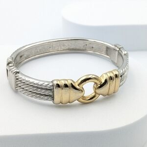 4/24$ 🌻 Two-tone Fashion Belt hinge bracelet
